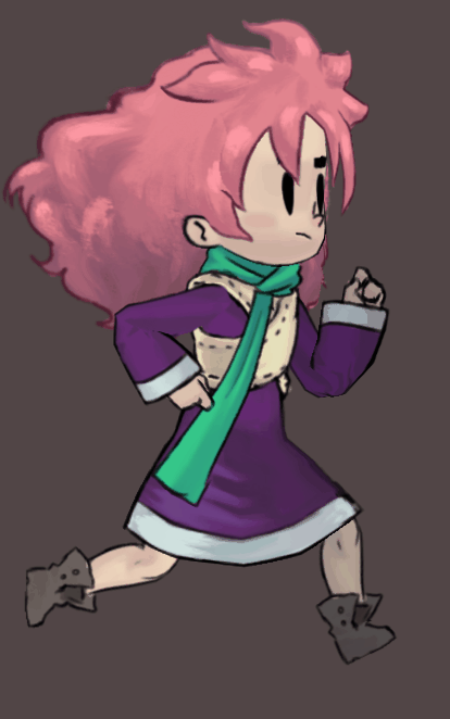 Scarfie — Continuing the puppet practice, changing the rig direction from front view to side view which is an interesting challenge. Also it was lovely to make the back of her hair as i wanted it to feel FLUFFY!