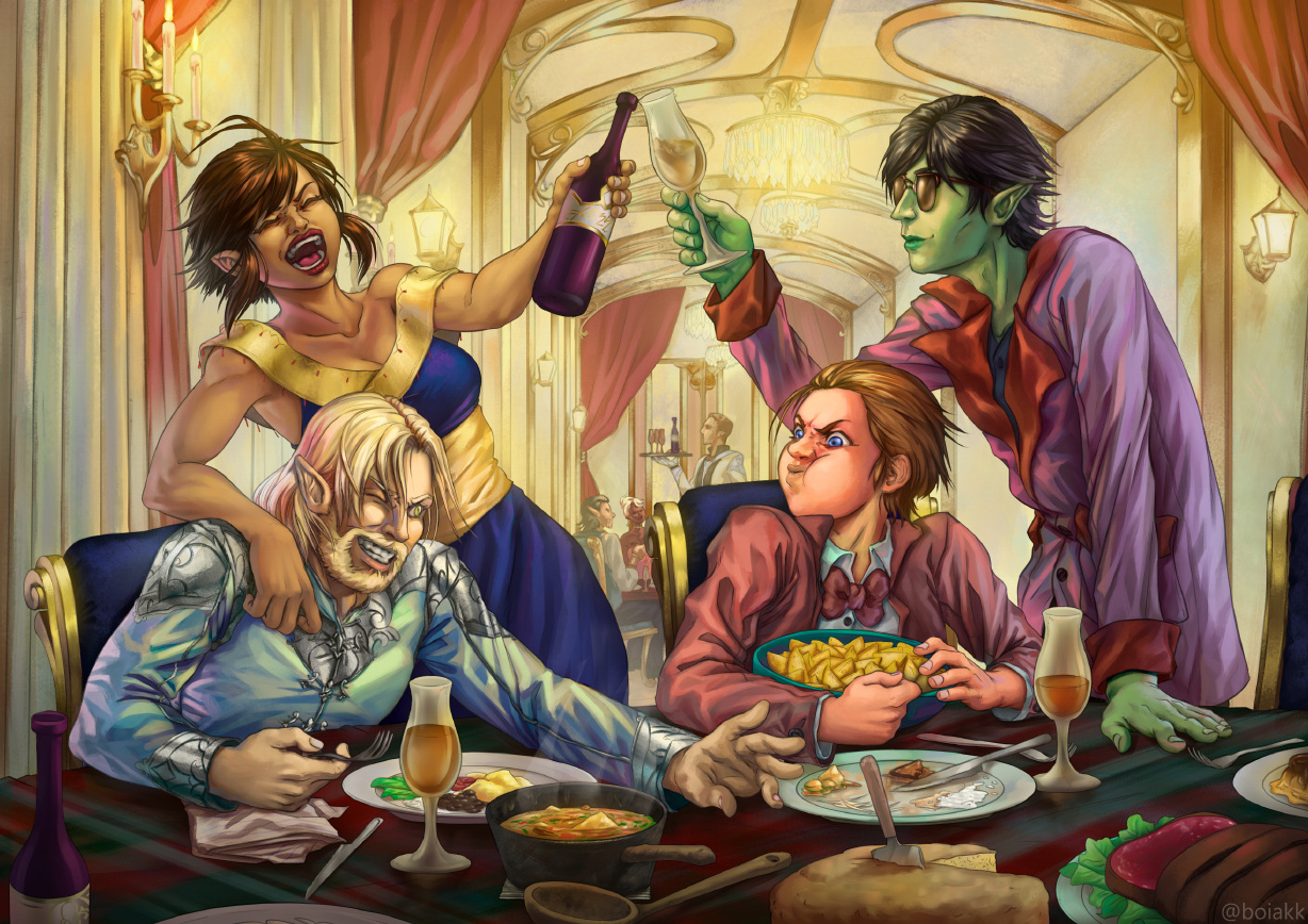 The feast given was nothing to be made fun of, on the contrary! People would remember this for years to come!