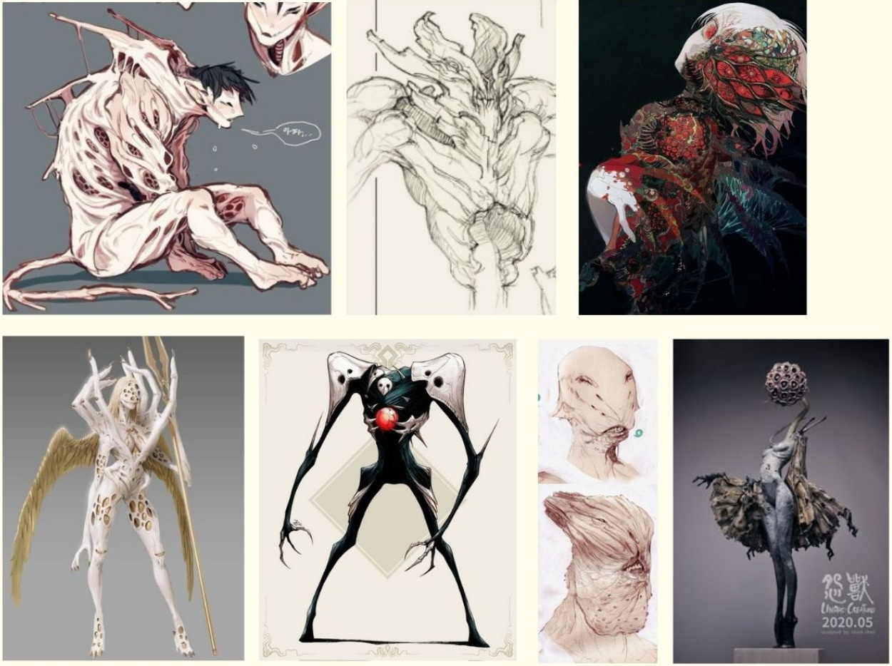 Reference images from diverse sources